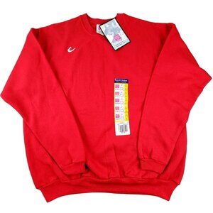 Hanes Her Way Womens Red Sweatshirt size Large (12-14) NWT JH1427